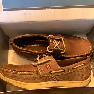 Mountrek Leather boat shoes size 10.5